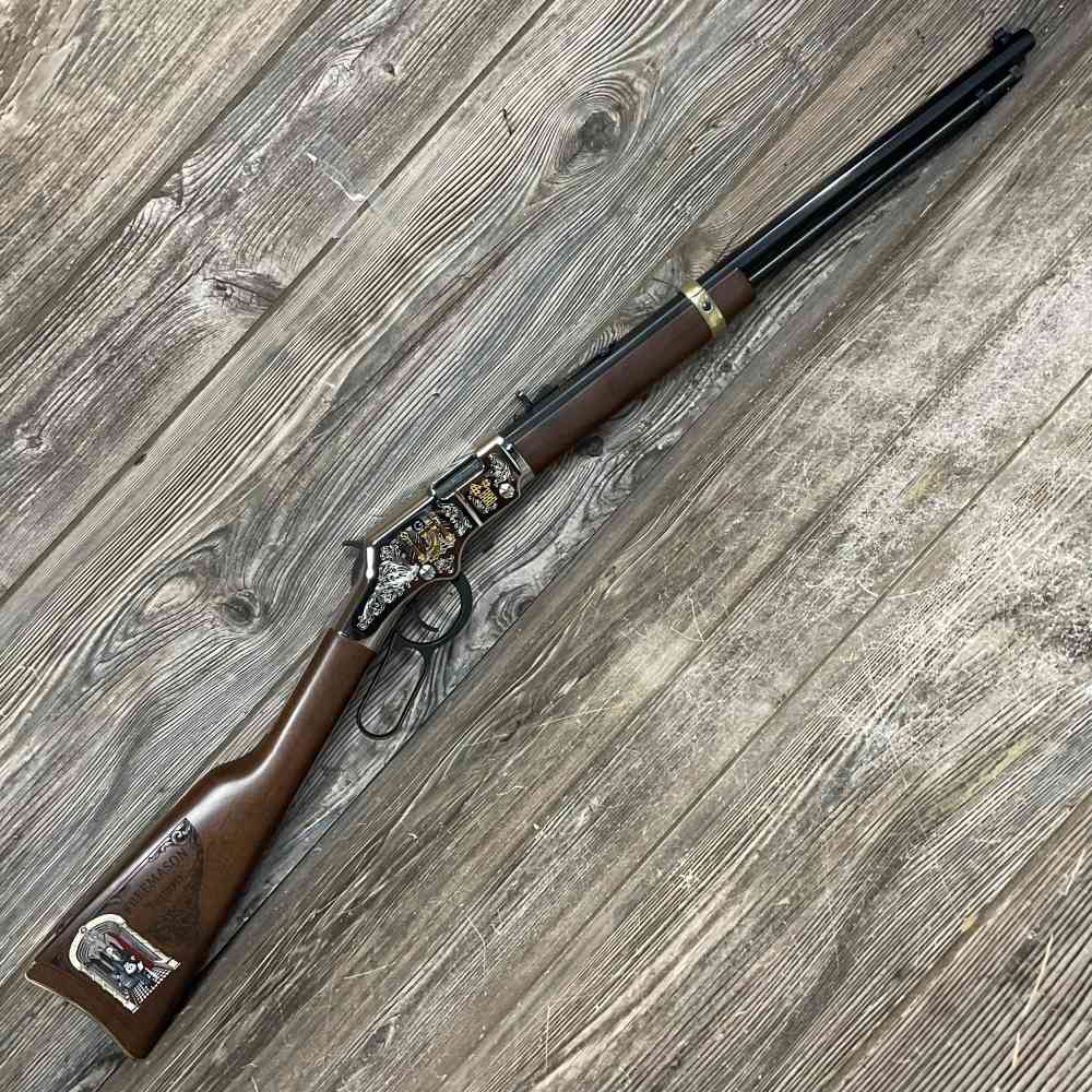 Henry Freemasons Tribute Edition .22 LR 20" Octagon Lever Action H004MAS -img-0