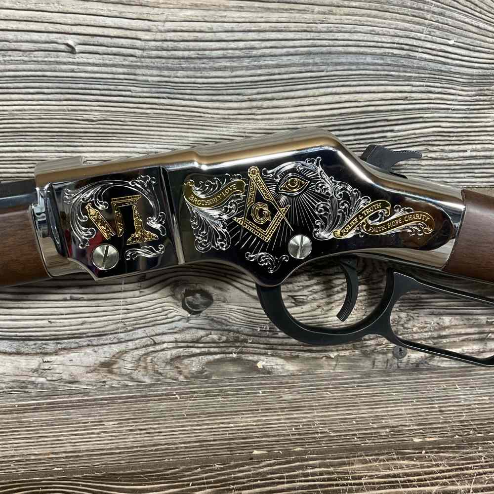 Henry Freemasons Tribute Edition .22 LR 20" Octagon Lever Action H004MAS -img-9