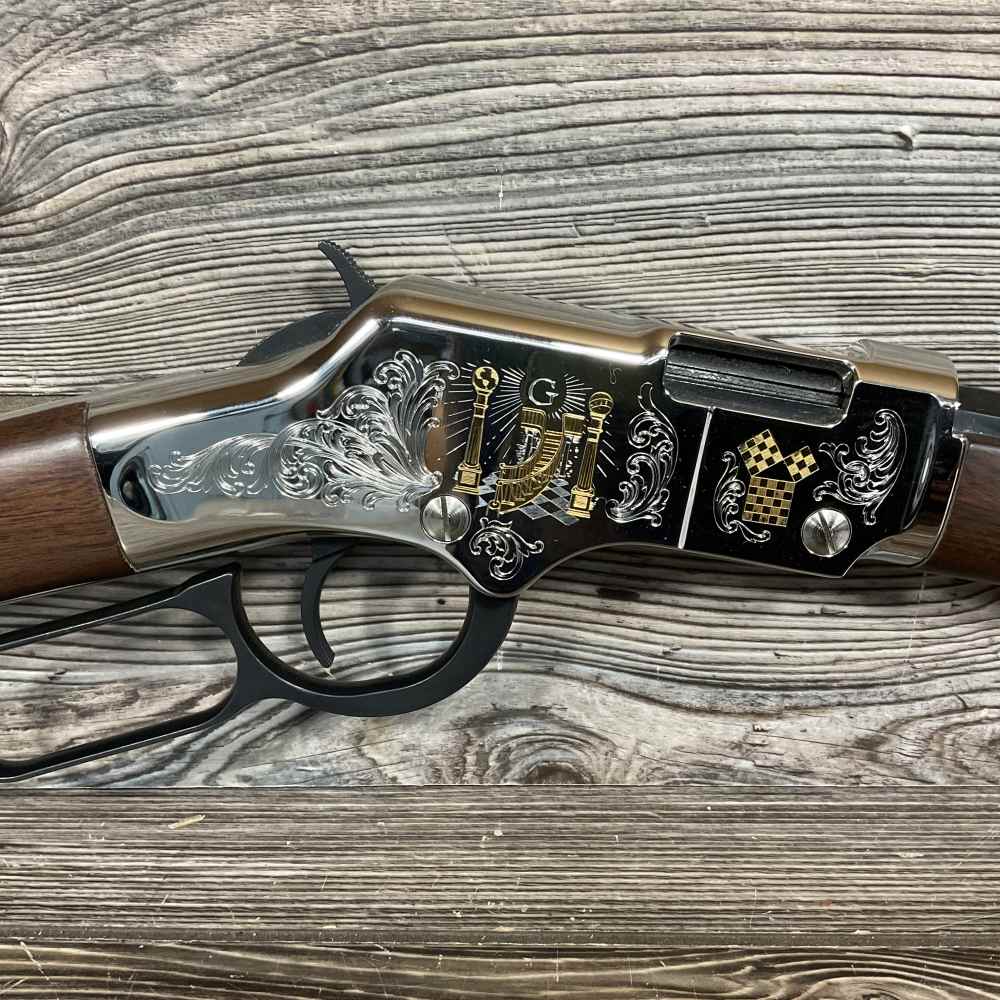 Henry Freemasons Tribute Edition .22 LR 20" Octagon Lever Action H004MAS -img-3