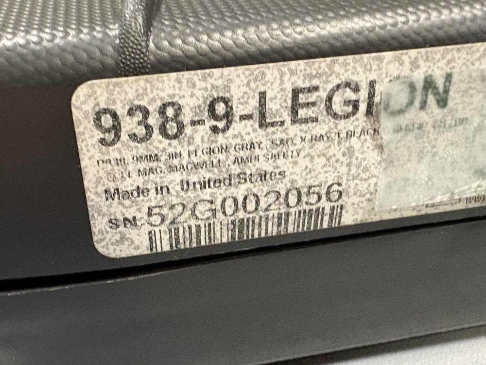 Sig Sauer P938 Legion 9mm 3" Barrel 7+1 *Mfg 2022* Used-img-2