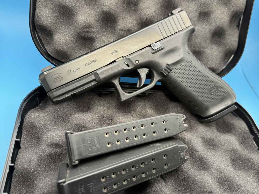 Glock 17 Gen 5 9mm Police Trade-in G17 Ameriglo Night Sights-img-0