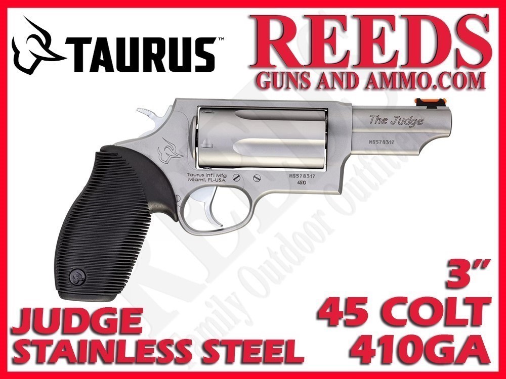 Taurus Judge Magnum Stainless 45 Colt  410 Ga 3in 5 Shot 2-441039MAG-img-0