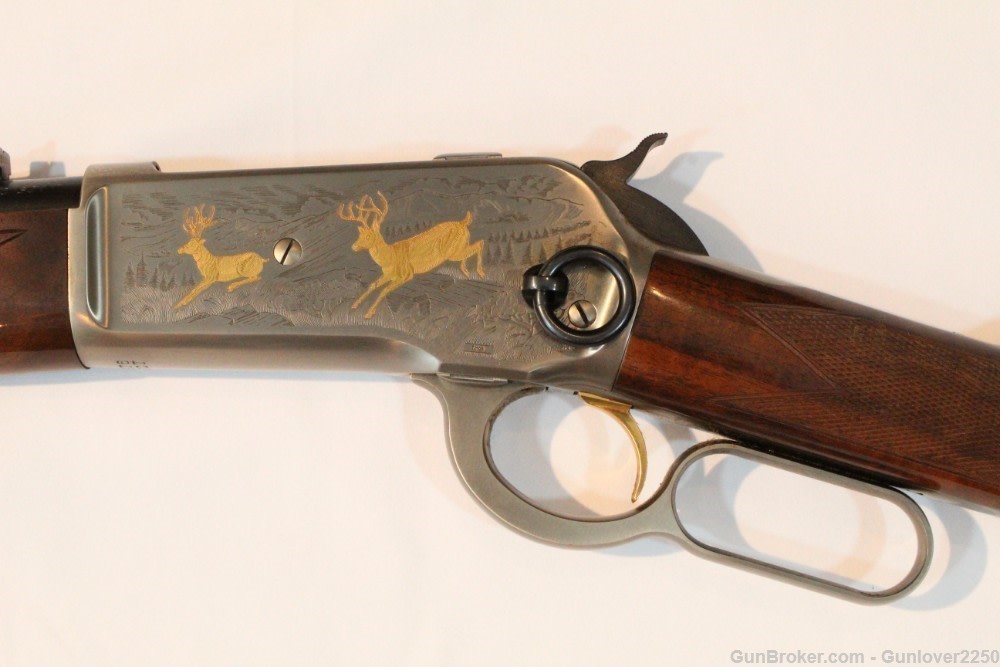 Engraved T. Mori Signed Browning 1 of 3000 Model 1886 High Grade Rifle NEW-img-3