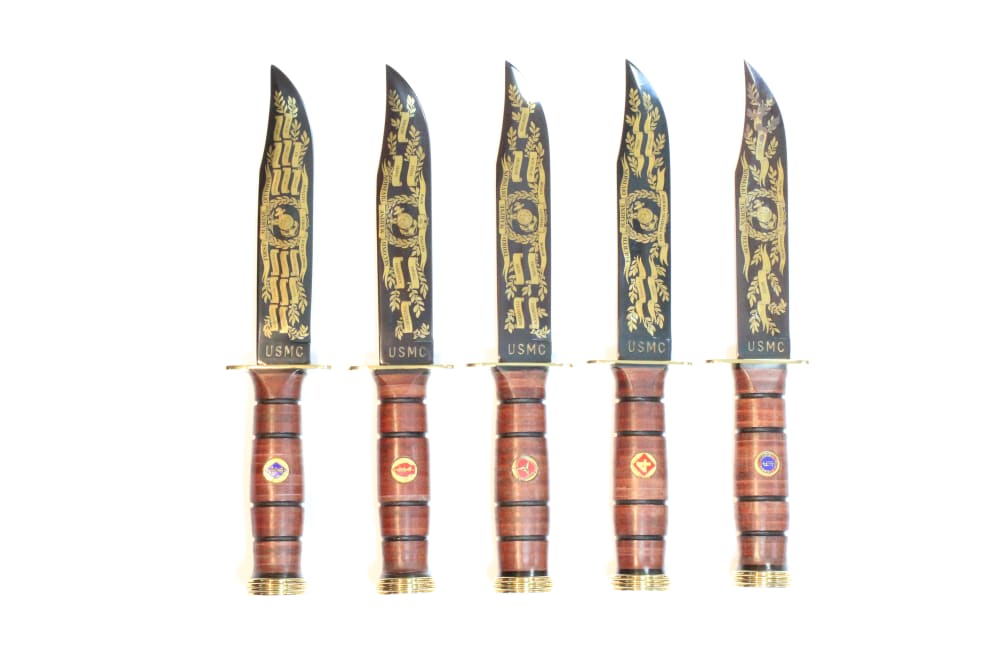 USMC Semper Fidelis Ka-Bar Knife Collection-img-0