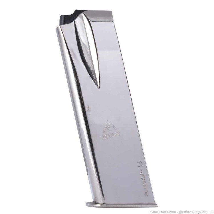 Mec-Gar Browning HP, Springfield SA-35, BR9 15 RD 9mm nickel * MGBRHP15N-img-0