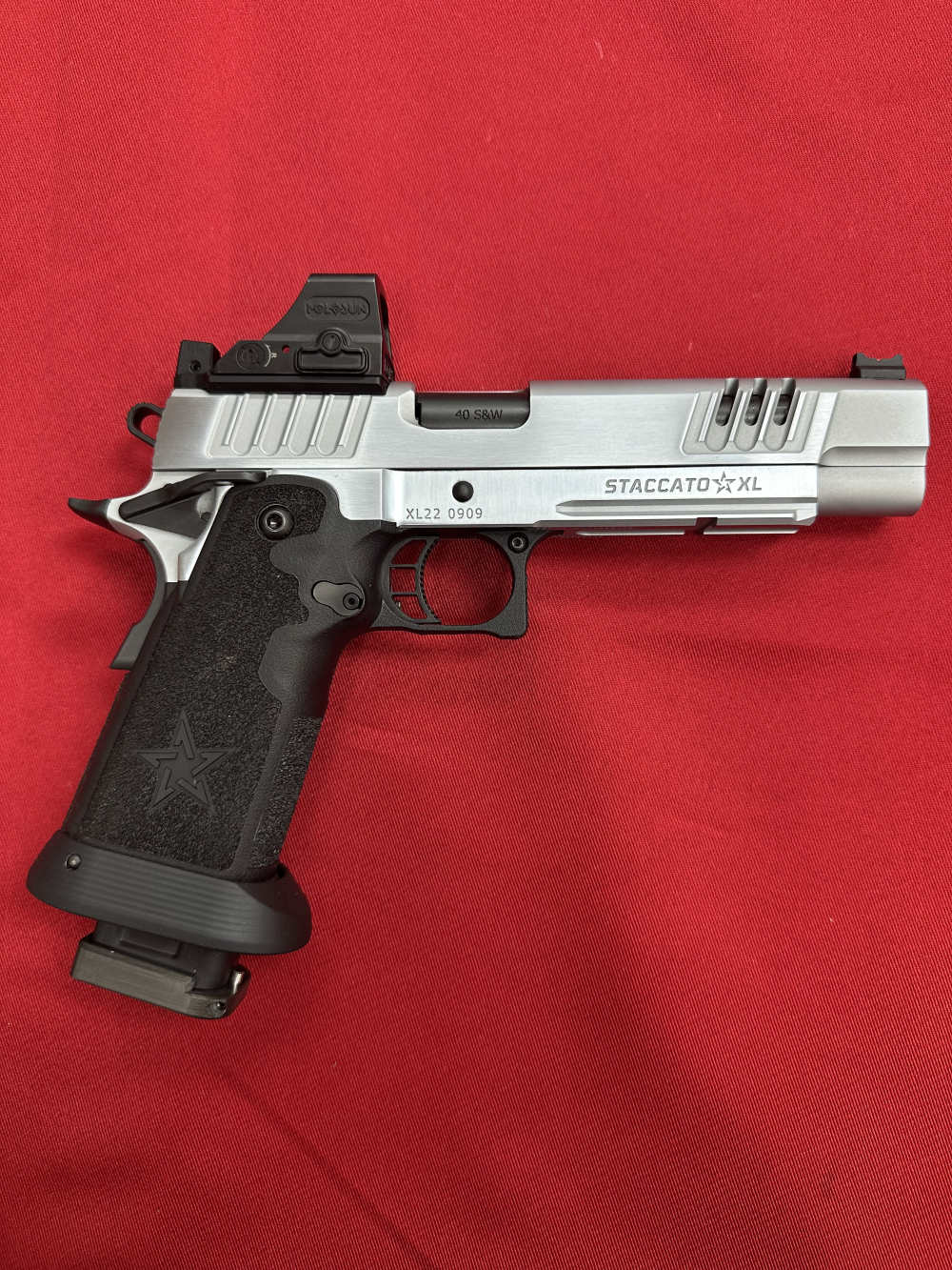 Staccato XL OR Hard Chrome Inline Port w/ 508T - .40S&W DPO Test Target-img-0