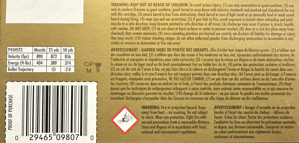 Federal Premium Law Enforcement 45ACP 230GR HST JHP 200RD P45HST2 -img-1