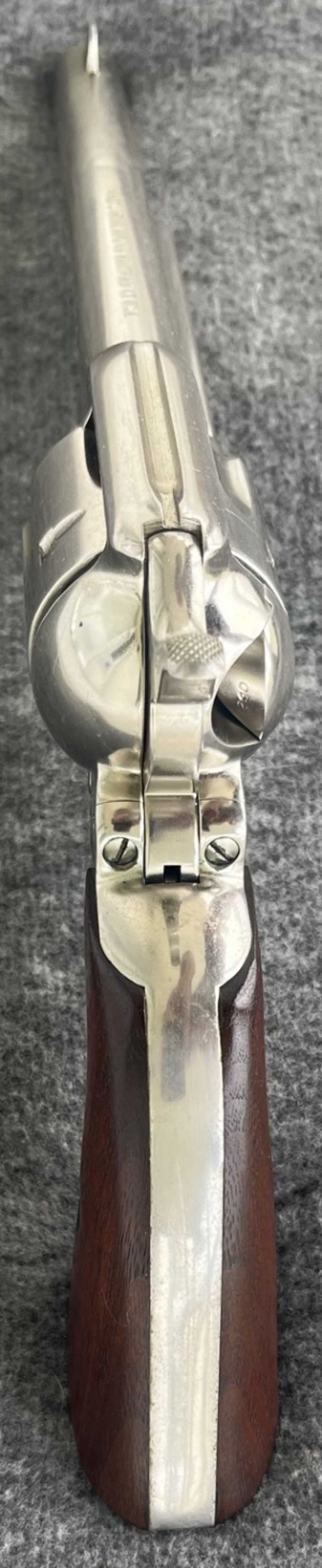 1972 Colt Single Action Army 6 Shot Revoler - .45 - 2nd Generation - Nickel-img-4