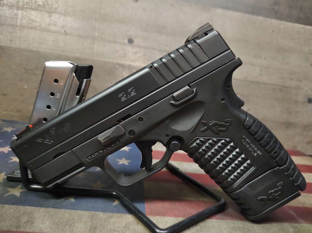 LOOK! GREAT COND. SPRINGFIELD XD-S 9mm 3.3"Brl w/2Mags 9+1 PENNY START! NR!-img-0