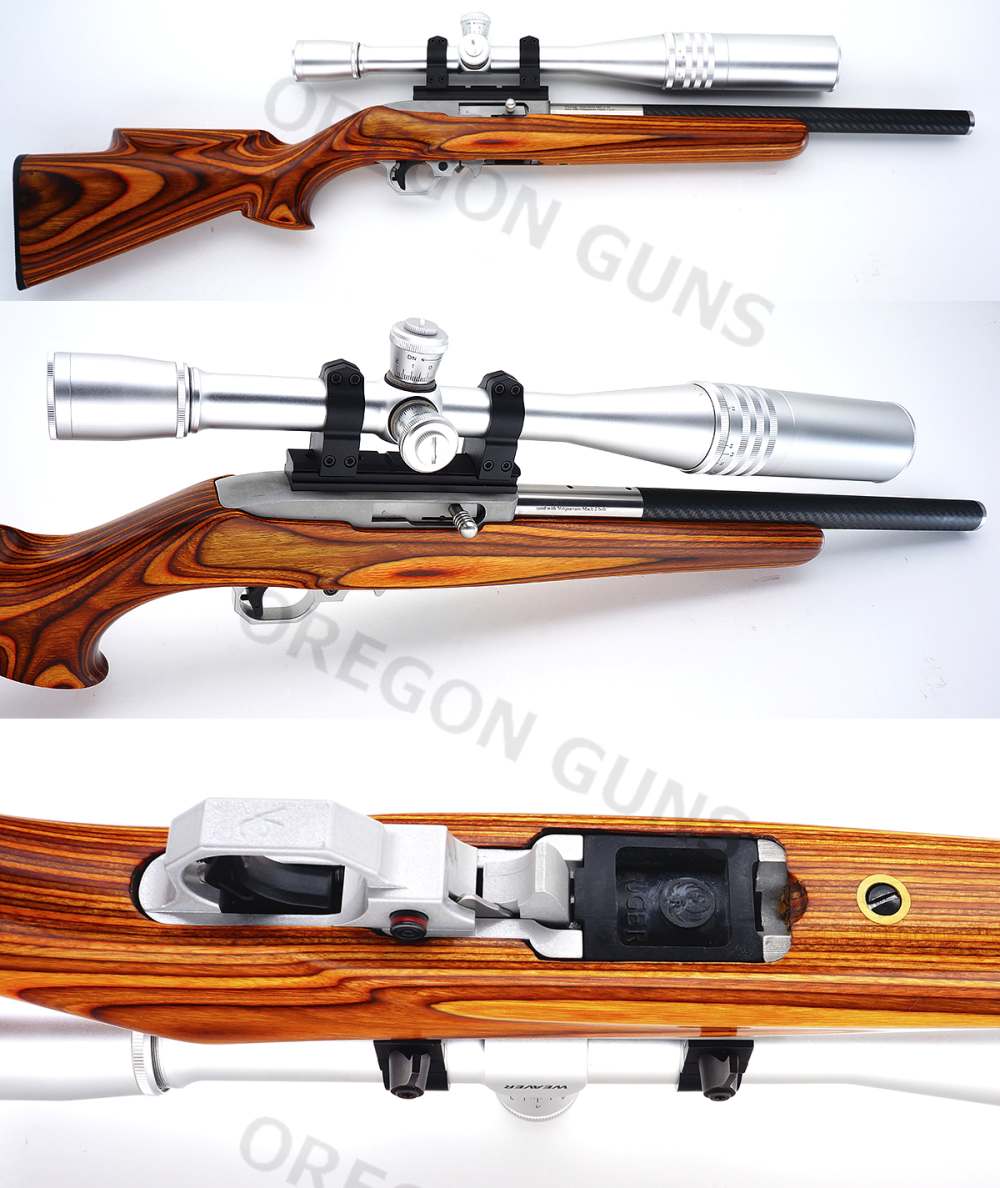 10/22 .17 MACH 2, CLARK CUSTOM GUNS, VOLQUARTSEN TRIGGER,, WEAVER SCOPE-img-1