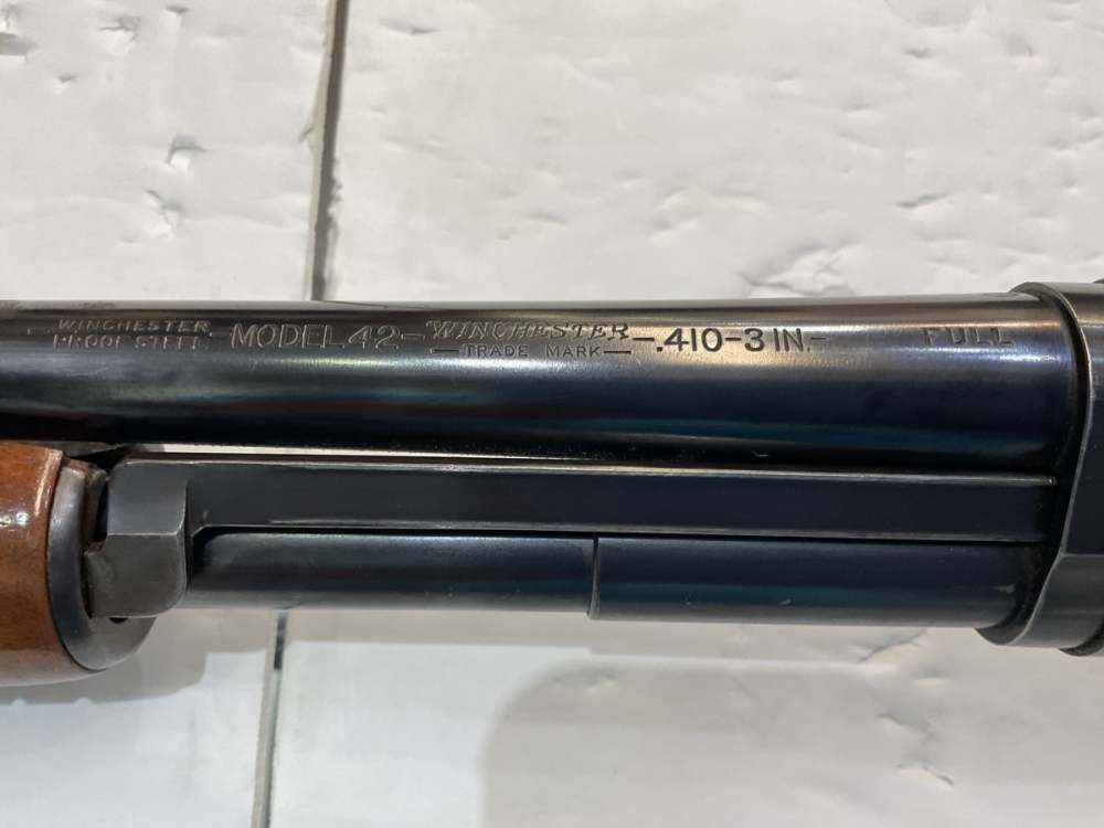 Winchester 42 Pump Action Shotgun - 1936, .410 Ga., 28" Barrel-img-3