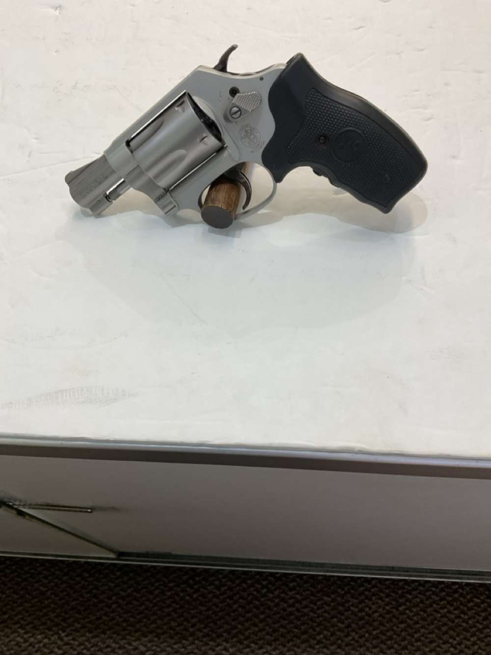 Smith & Wesson 637-2 D.A. Revolver - .38Spcl, 2" Barrel, Crimson Grip Laser-img-0
