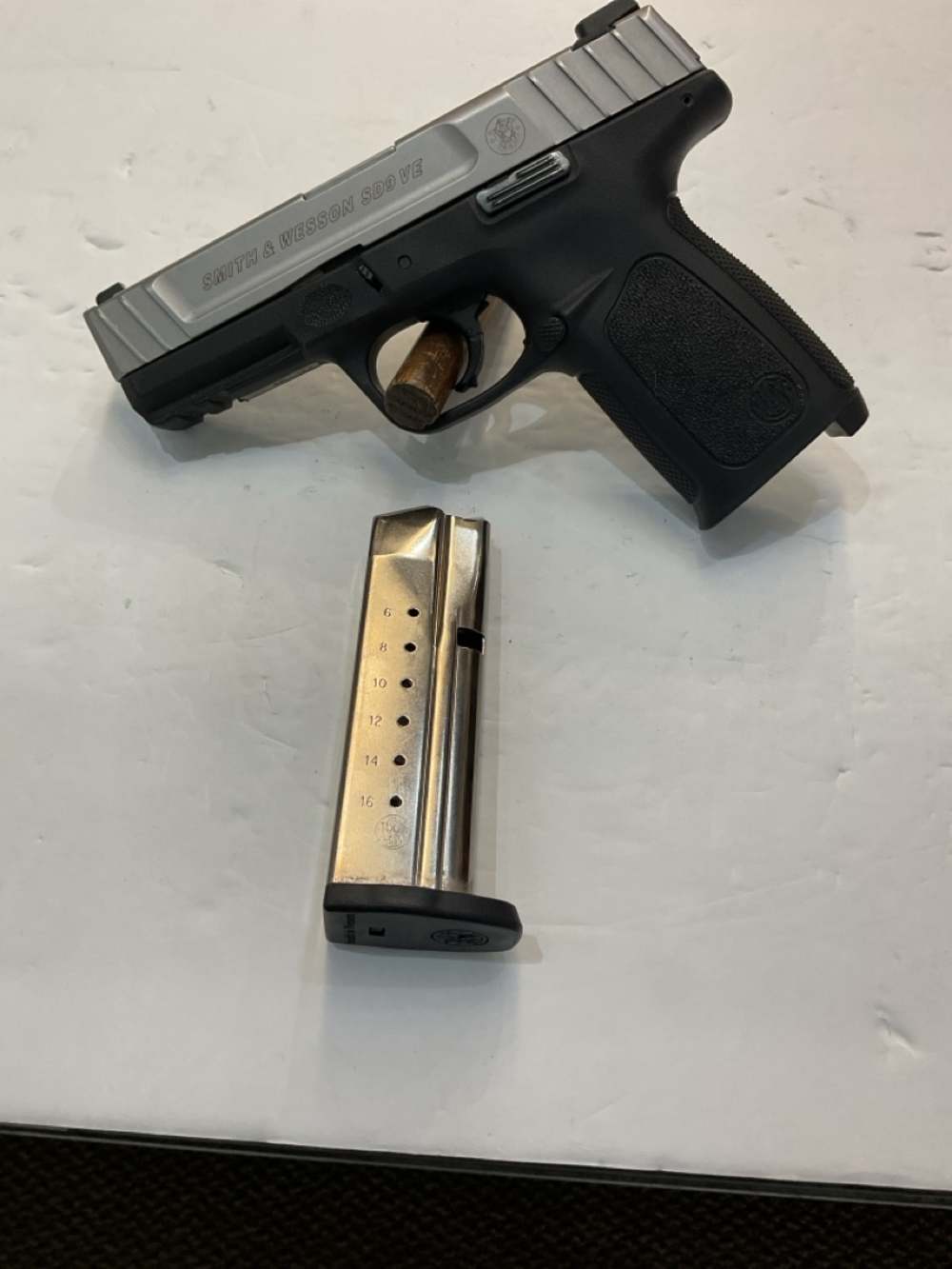 Smith & Wesson SD9VE Semi Auto Pistol - 2018, 9mm, 4" Barrel, 1 mag-img-0