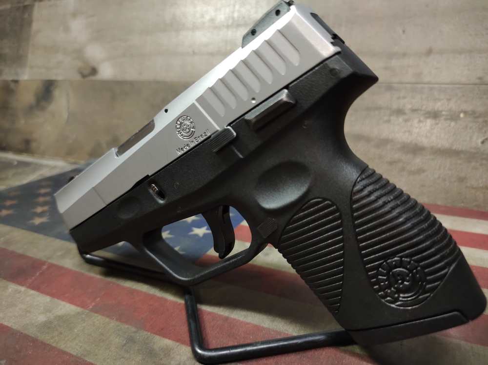 LOOK VERY GOOD COND TAURUS PT-740 SLIM STAINLESS 6+1 .40S&W w/Mag PENNY NR!-img-5