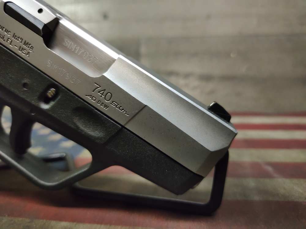 LOOK VERY GOOD COND TAURUS PT-740 SLIM STAINLESS 6+1 .40S&W w/Mag PENNY NR!-img-26