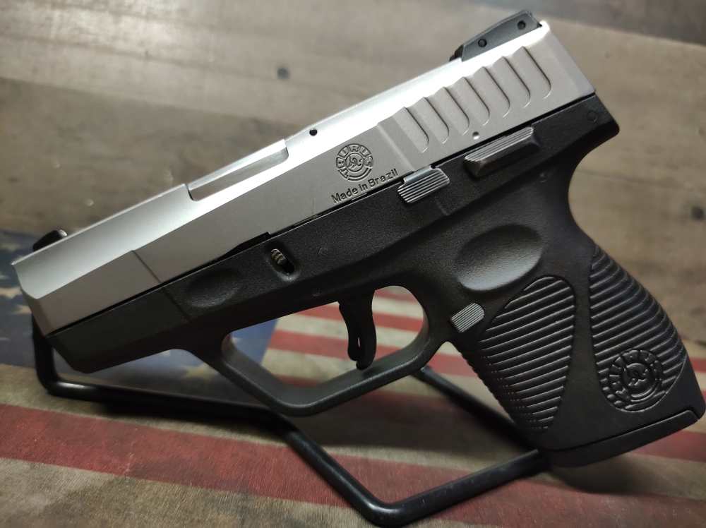 LOOK VERY GOOD COND TAURUS PT-740 SLIM STAINLESS 6+1 .40S&W w/Mag PENNY NR!-img-3