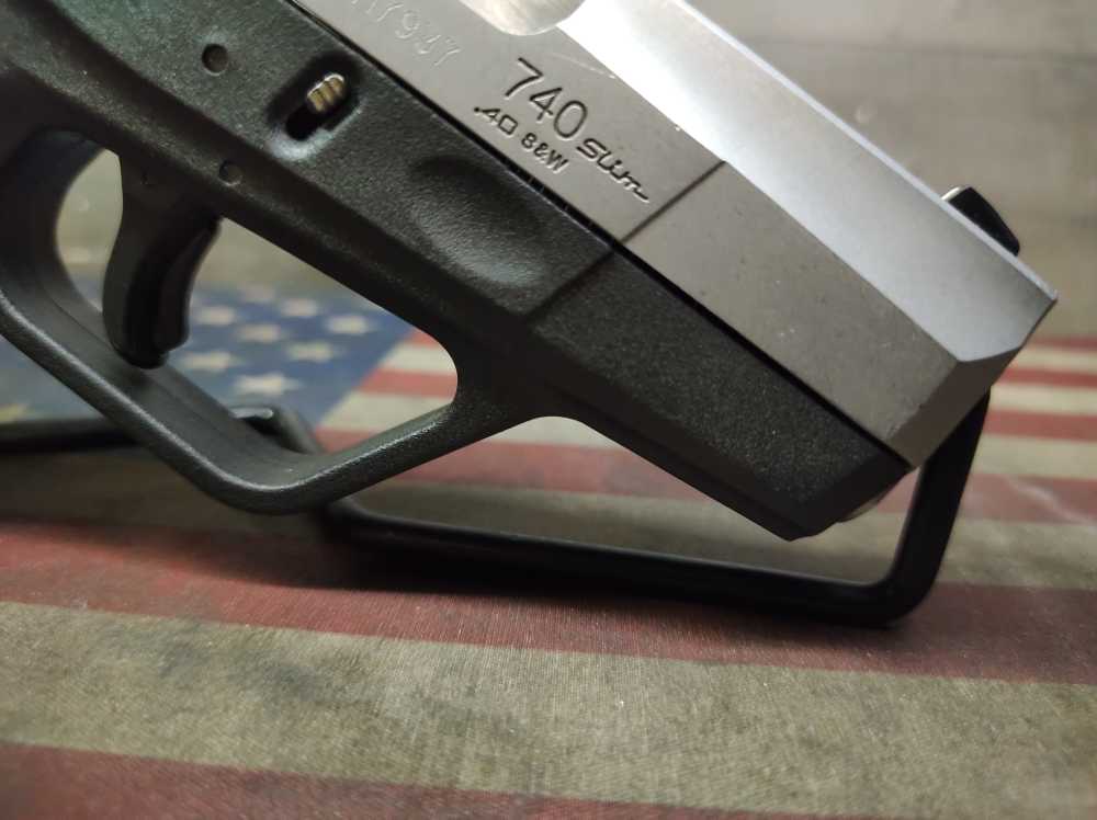 LOOK VERY GOOD COND TAURUS PT-740 SLIM STAINLESS 6+1 .40S&W w/Mag PENNY NR!-img-24