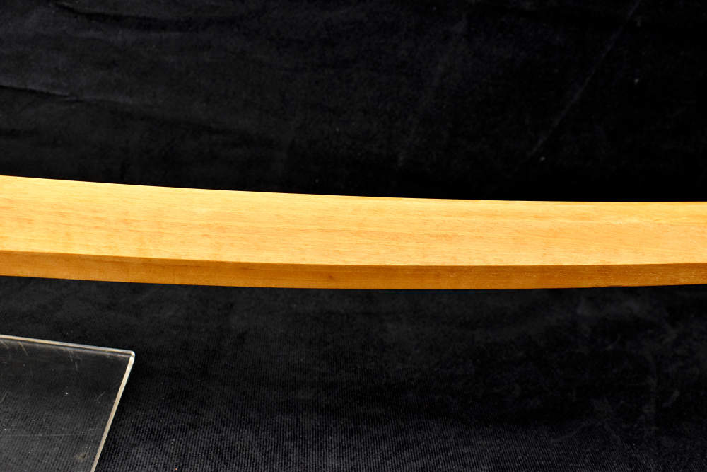 Japanese Sword 27.5 Inch Nagasa Mumei Blade, Bamboo Shirasaya, Silk Bag-img-5