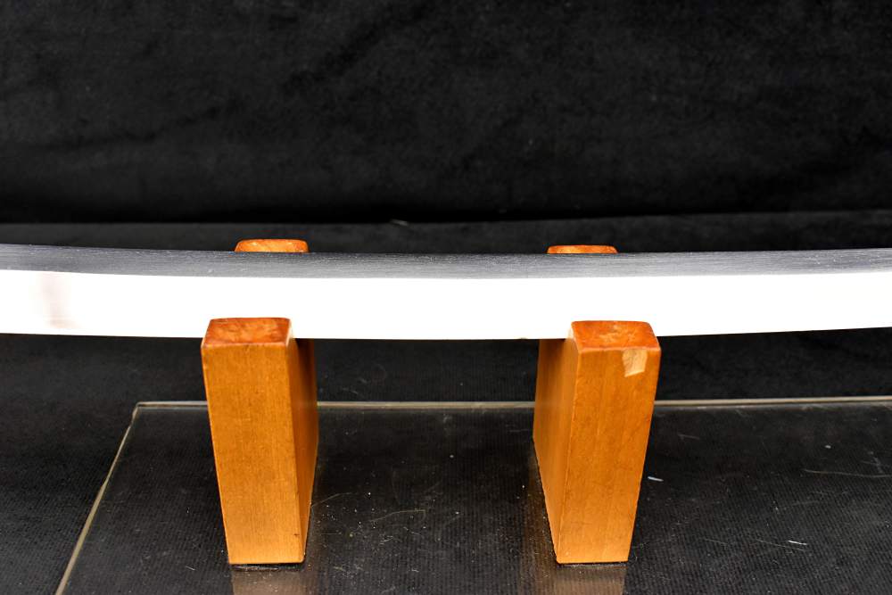 Japanese Sword 27.5 Inch Nagasa Mumei Blade, Bamboo Shirasaya, Silk Bag-img-22