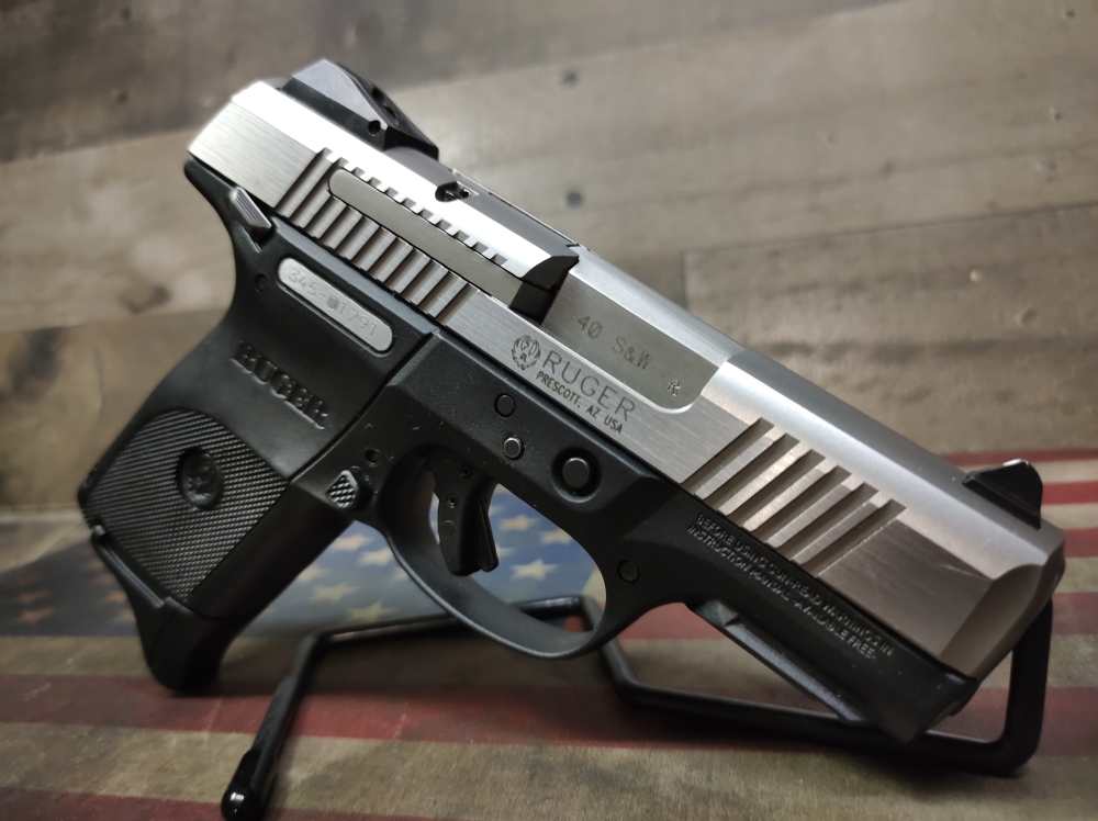 LOOK! GREAT COND RUGER SR-40C 40S&W w/9 Rnd Mag STAINLESS PENNY-img-4