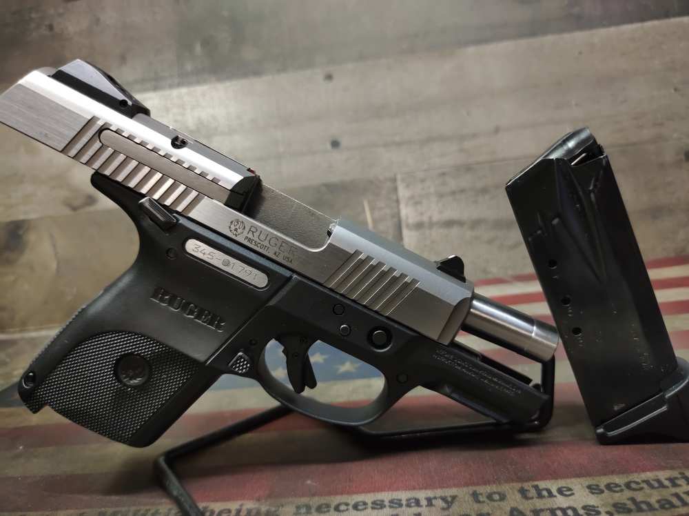 LOOK! GREAT COND RUGER SR-40C 40S&W w/9 Rnd Mag STAINLESS PENNY-img-6
