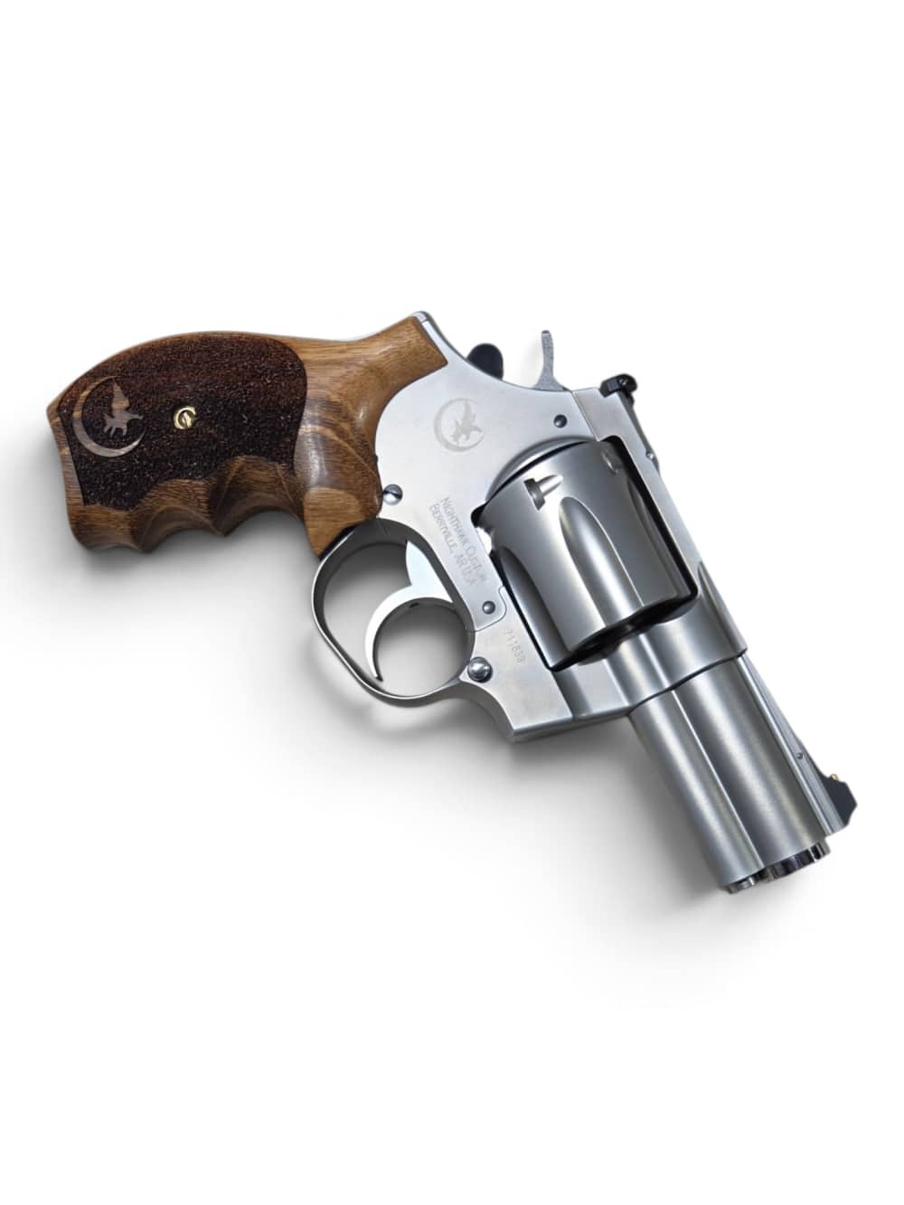 RARE KORTH 2.75” MONGOOSE 357 SILVER NIGHTHAWK Revolver-img-3