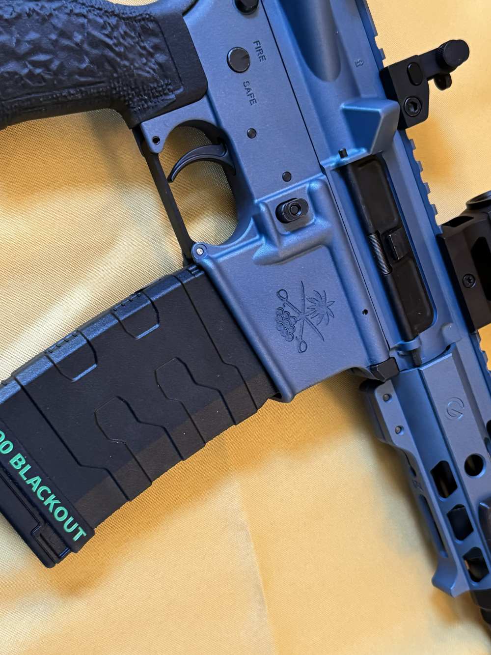 .300 Blackout Blue Titanium AR Pistol | 5" Ghost IHS Upper | Faxon Plan B-img-8