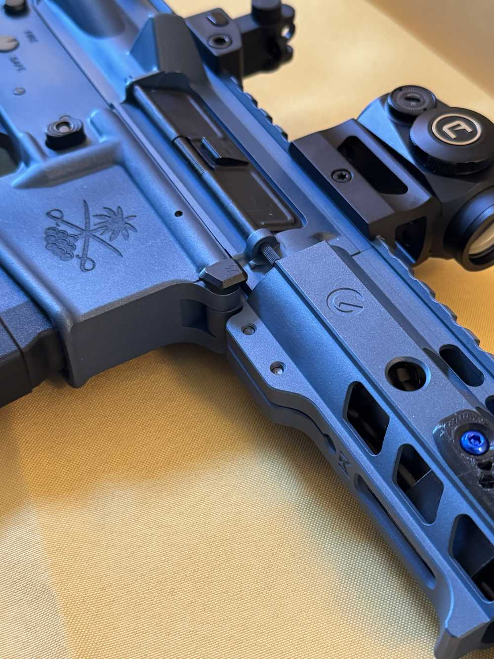 .300 Blackout Blue Titanium AR Pistol | 5" Ghost IHS Upper | Faxon Plan B-img-10