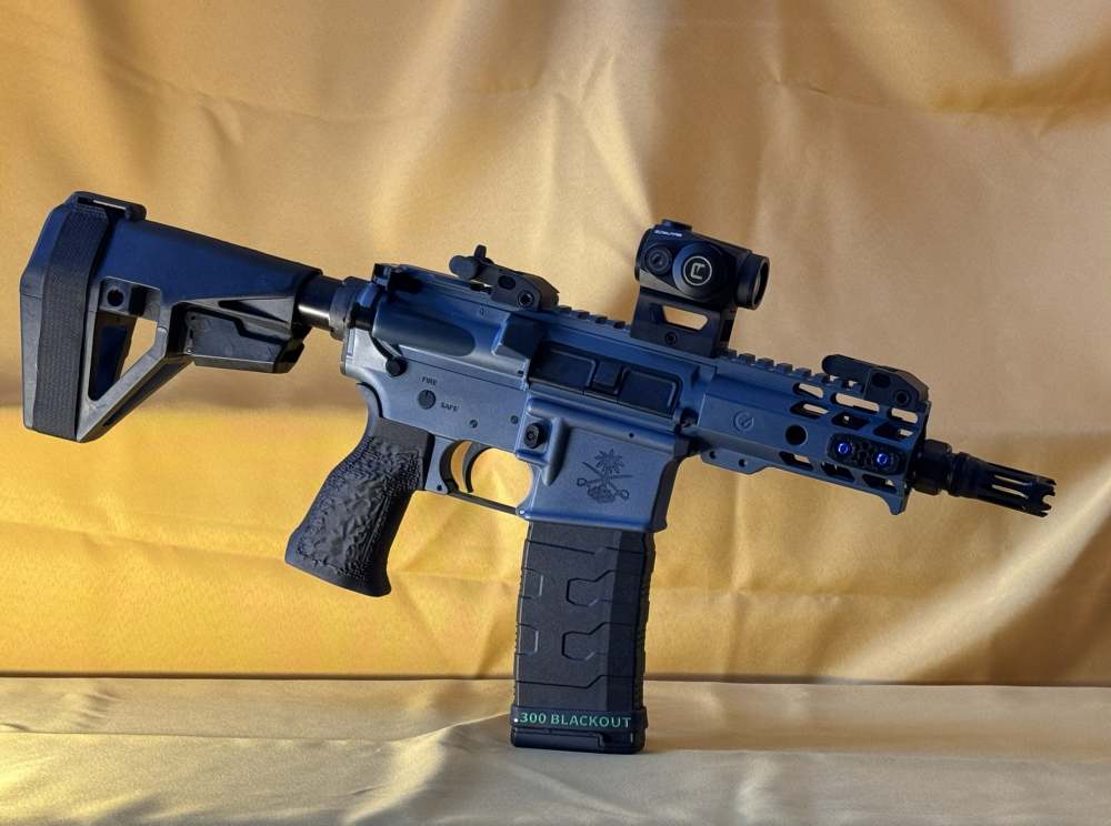 .300 Blackout Blue Titanium AR Pistol | 5" Ghost IHS Upper | Faxon Plan B-img-4