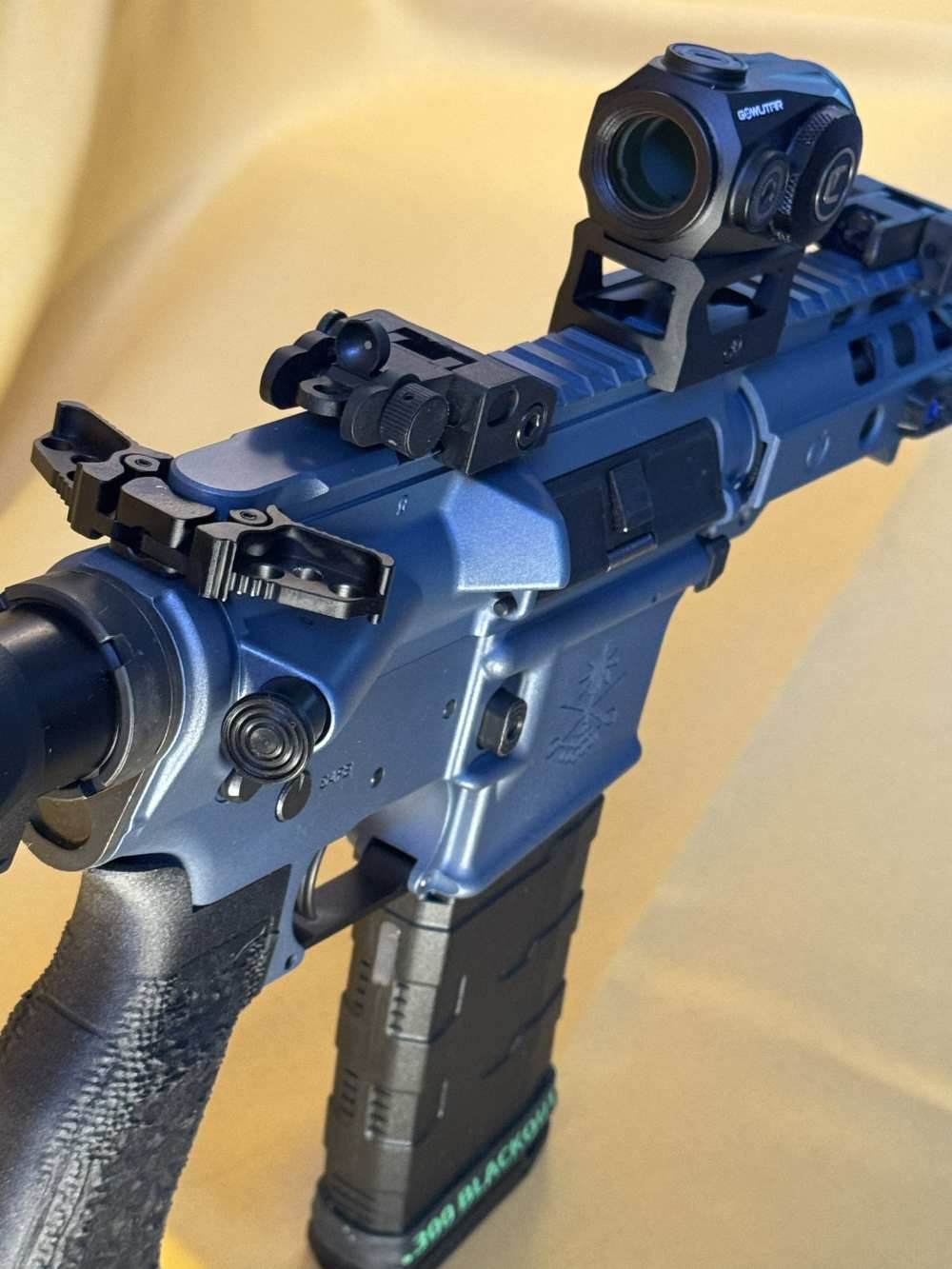 .300 Blackout Blue Titanium AR Pistol | 5" Ghost IHS Upper | Faxon Plan B-img-5