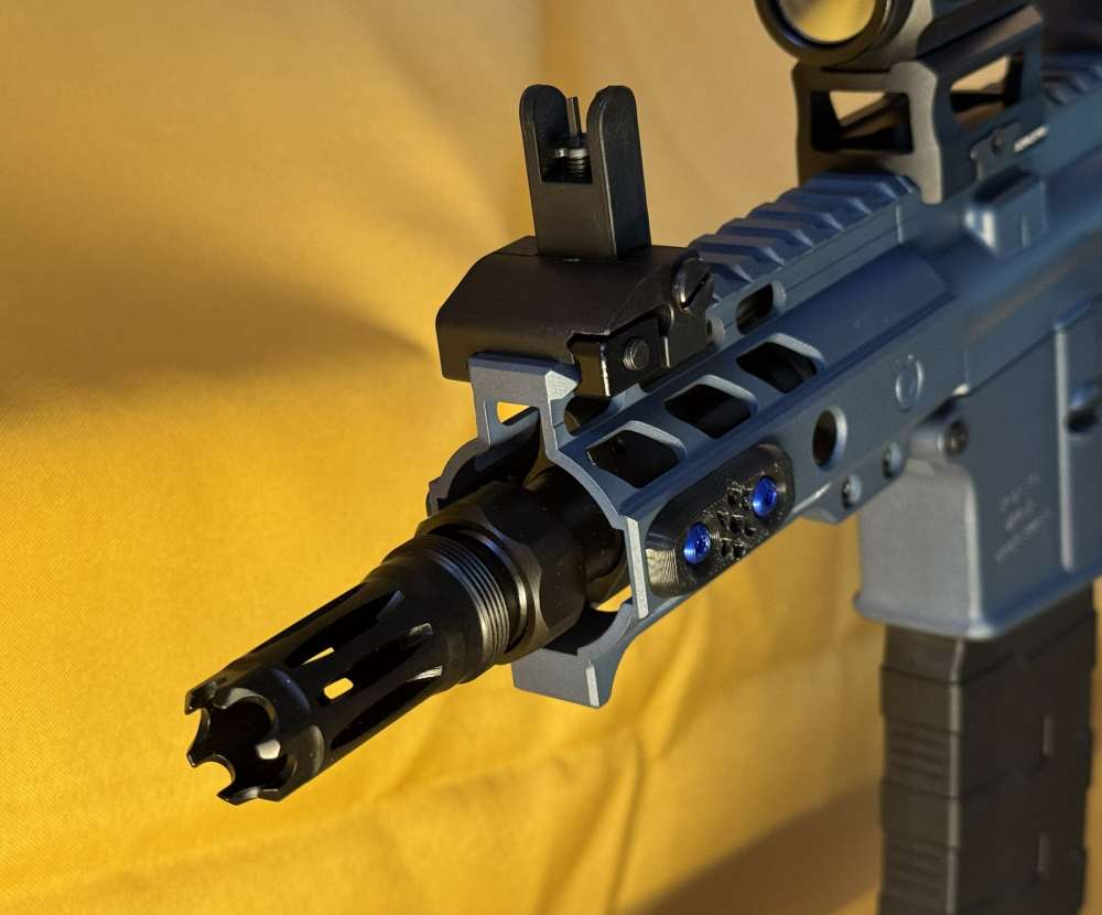 .300 Blackout Blue Titanium AR Pistol | 5" Ghost IHS Upper | Faxon Plan B-img-7