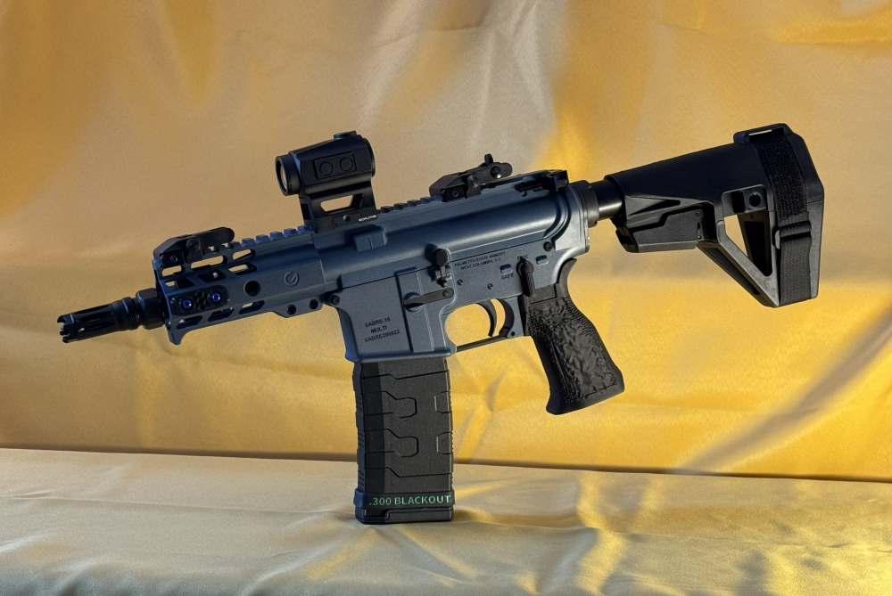 .300 Blackout Blue Titanium AR Pistol | 5" Ghost IHS Upper | Faxon Plan B-img-3