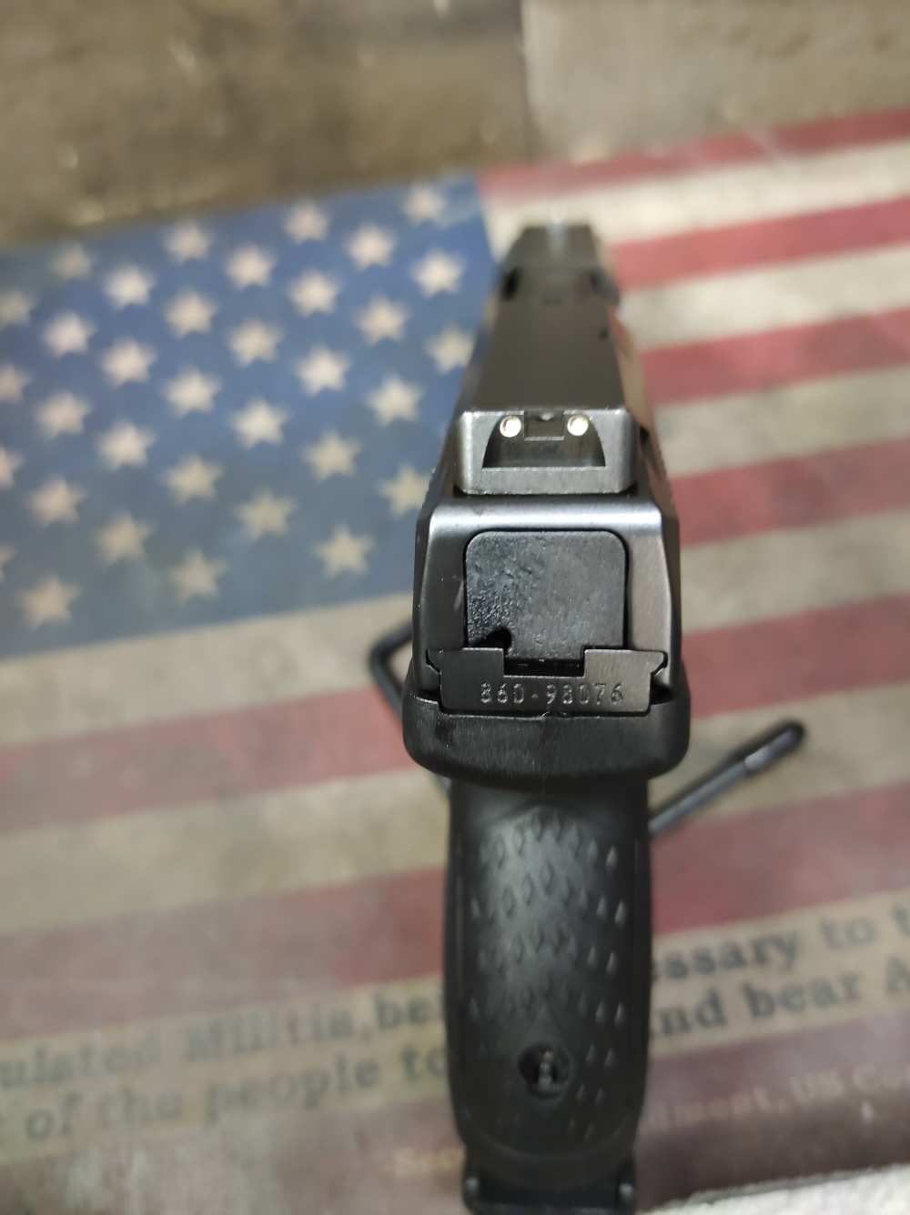 LOOK GREAT COND RUGER AMERICAN COMPACT 9MM w/15 Rnd Mag PENNY NR!-img-20