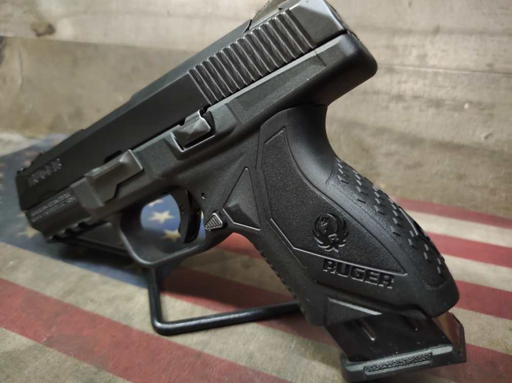 LOOK GREAT COND RUGER AMERICAN COMPACT 9MM w/15 Rnd Mag PENNY NR!-img-2