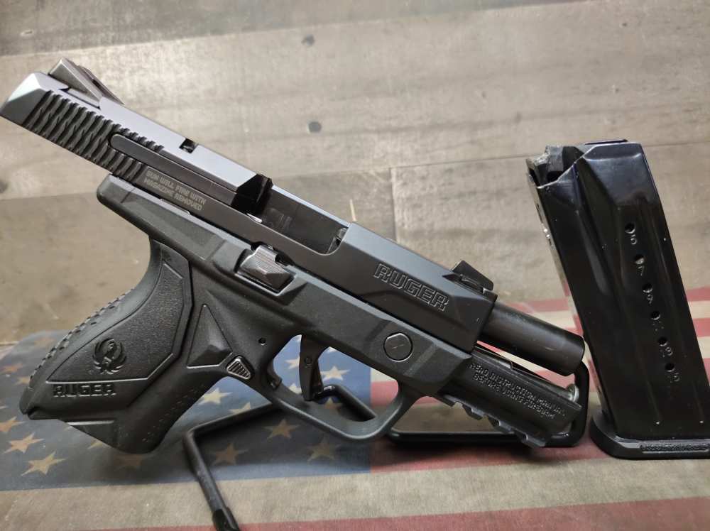 LOOK GREAT COND RUGER AMERICAN COMPACT 9MM w/15 Rnd Mag PENNY NR!-img-6
