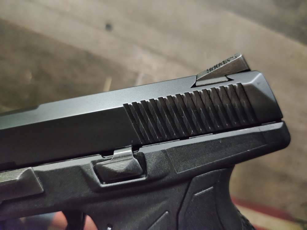 LOOK GREAT COND RUGER AMERICAN COMPACT 9MM w/15 Rnd Mag PENNY NR!-img-12