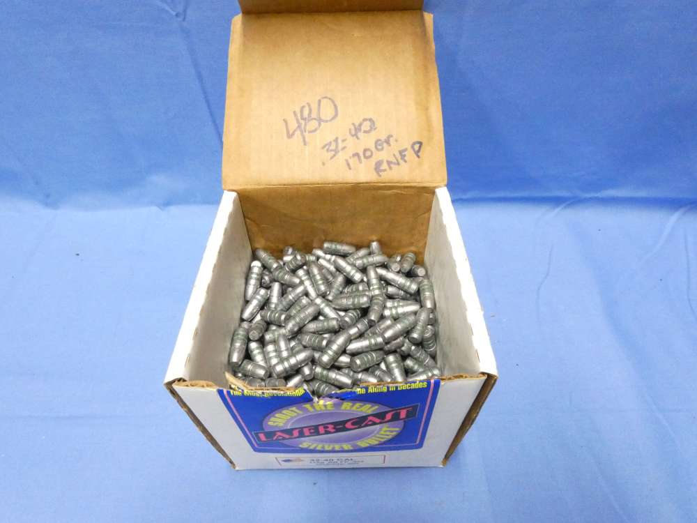 480 Laser Cast Oregon Trail .32-40 bullets 170 Grain Round Nosed Flat Point-img-0