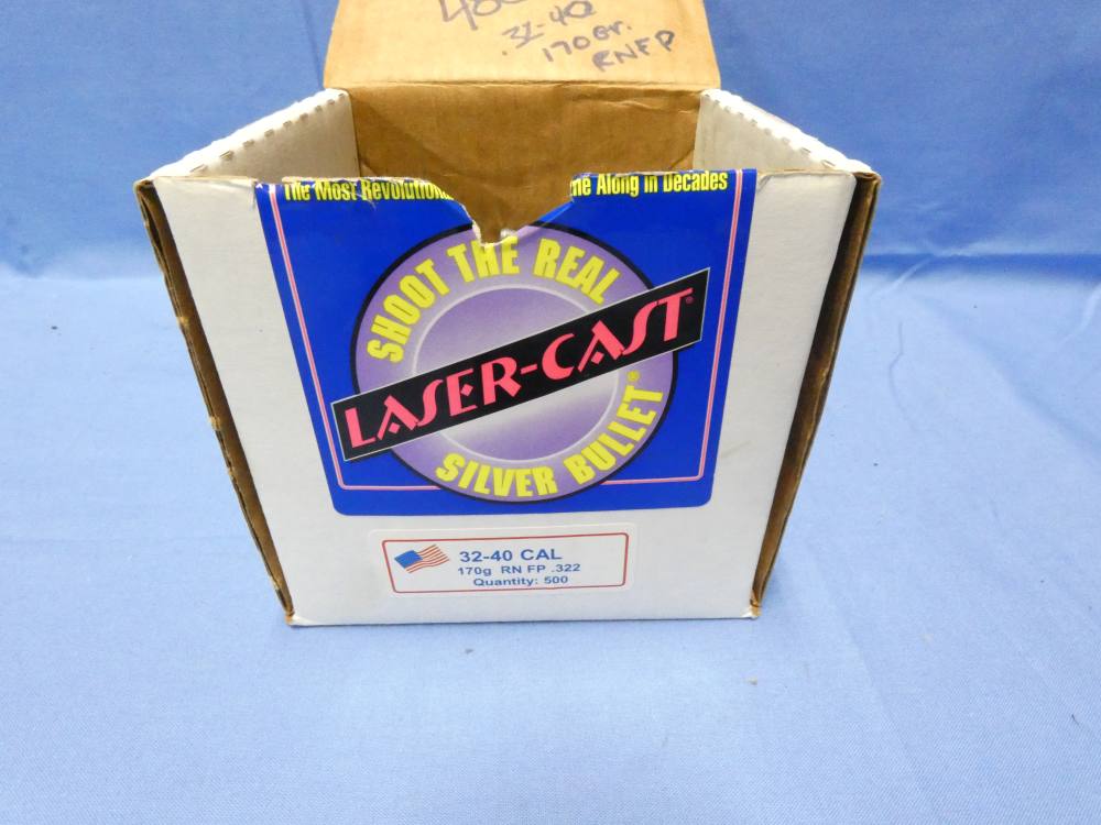 480 Laser Cast Oregon Trail .32-40 bullets 170 Grain Round Nosed Flat Point-img-2