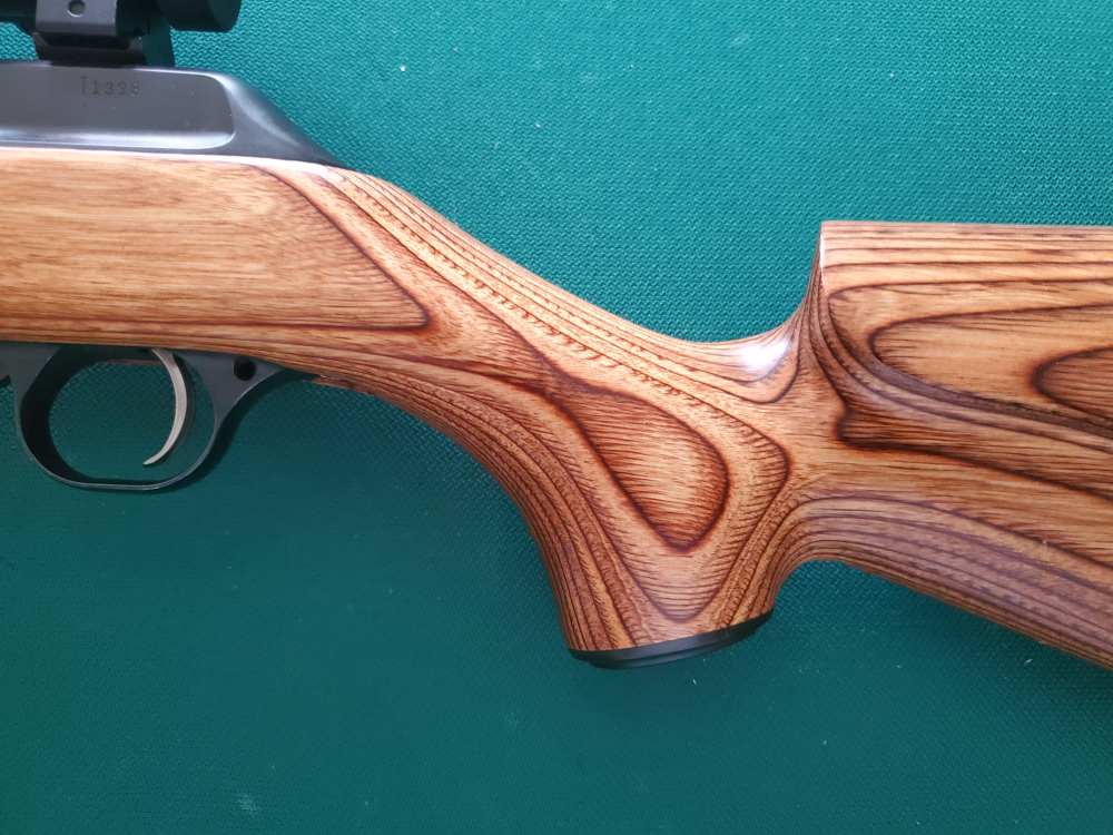 USED Thompson Center .22 Benchmark rifle w/Bushnell Red Dot scope -img-5