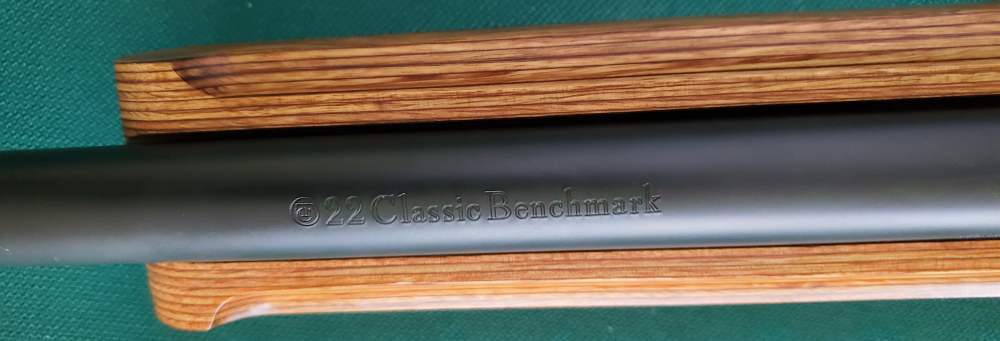 USED Thompson Center .22 Benchmark rifle w/Bushnell Red Dot scope -img-2