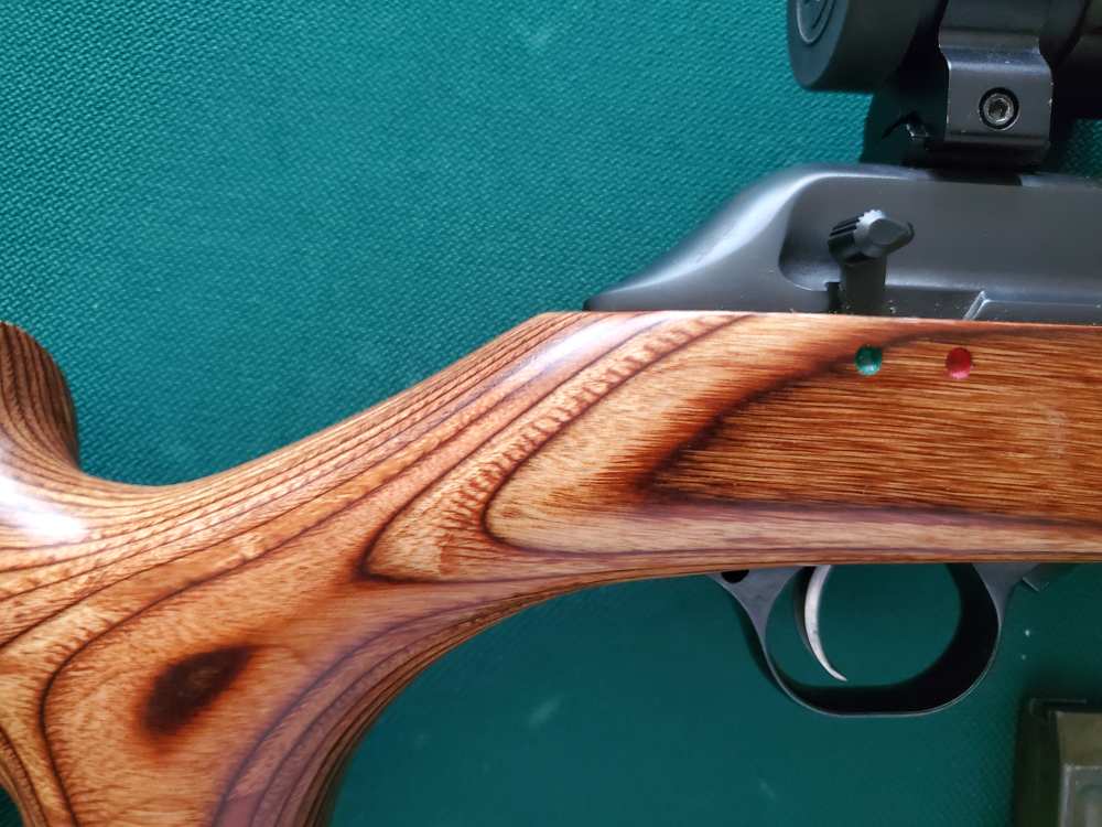 USED Thompson Center .22 Benchmark rifle w/Bushnell Red Dot scope -img-18