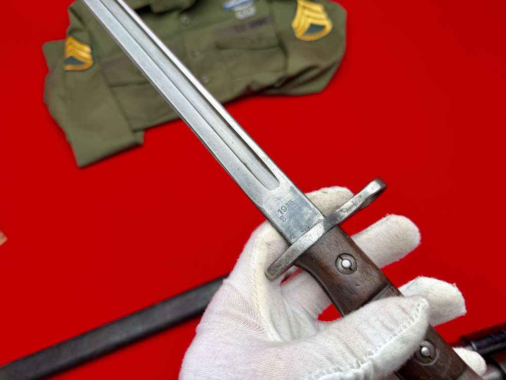 U.S. MARKED - WW2 1943 WINCHESTER MODEL 1897 TRENCH GUN 12 GA w/ BAYONET-img-28