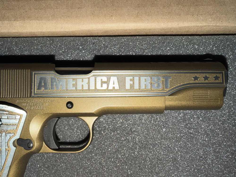 1911A1 Trump "America First" .45 ACP (Only 300 Manufactured) Rare!-img-6