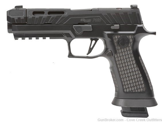 Sig Sauer P320 Spectre Comp Blackout 9MM P320V004 Free 2nd Day Air Shipping-img-0