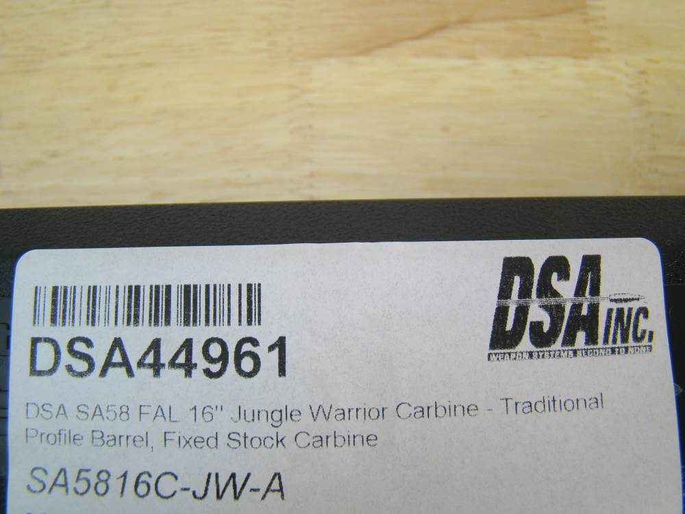 DS Arms SA58 Jungle Warrior .308 FAL 7.62 Nato 16" DSA SA5816C-JW-A Rifle-img-2