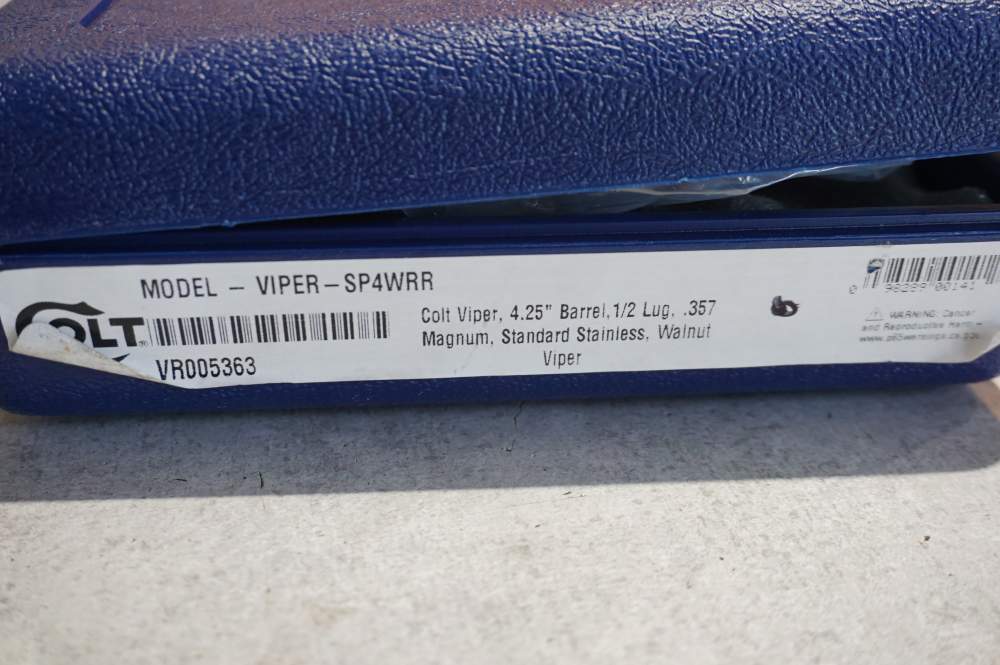 Colt Viper Stainless 357 Magnum 4 1/4 Inch NIB-img-1