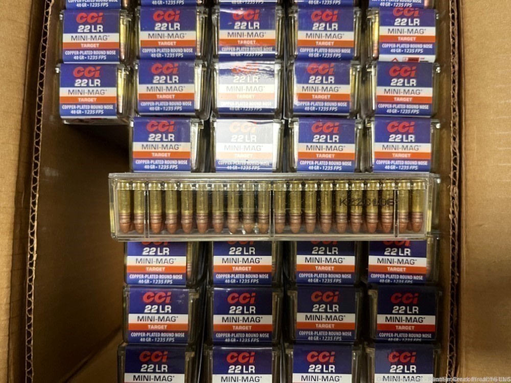 500 Rounds CCI Mini Mag .22 LR High Velocity Copper Plated Solid Point 0030-img-3