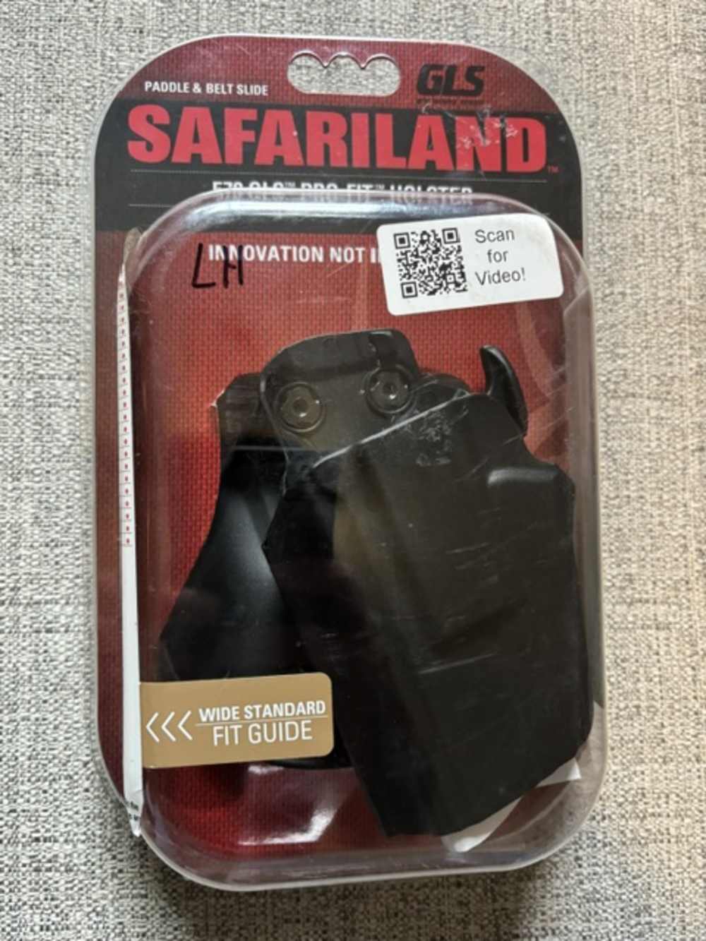 Safariland, 578 GLS, Pro-Fit, Wide Frame Holster, Left Hand, Plain Black-img-4