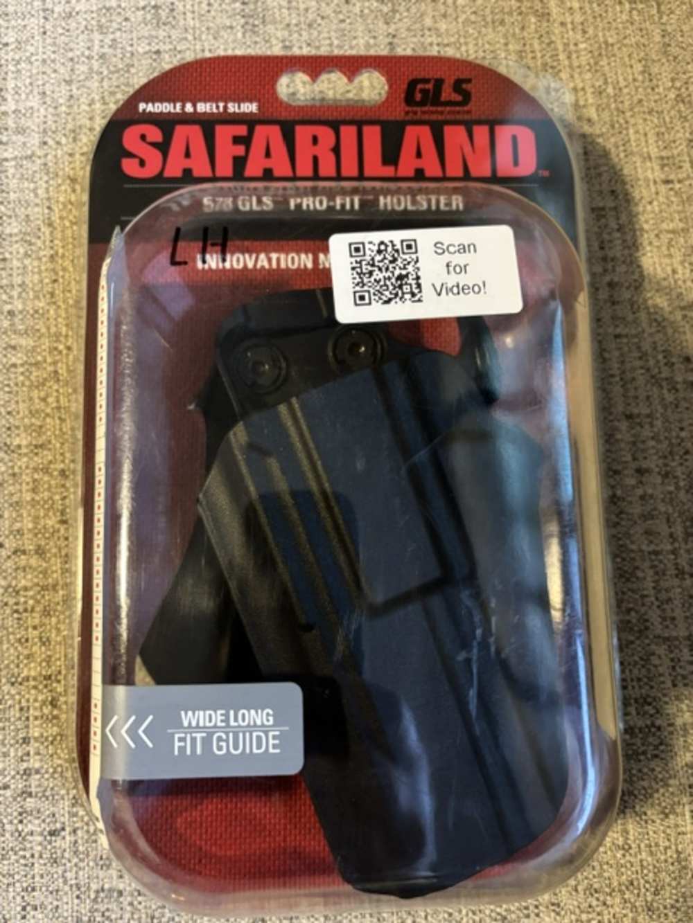Safariland, 578 GLS, Pro-Fit, Wide Frame Holster, Left Hand, Plain Black-img-2