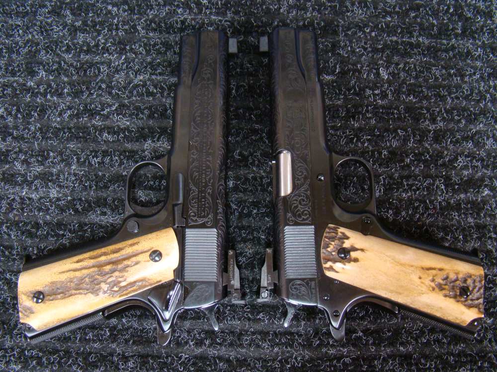 Pair of Colt 1911 SK Customs AL Capone Sweetheart .45ACP pistols 200 made !-img-9